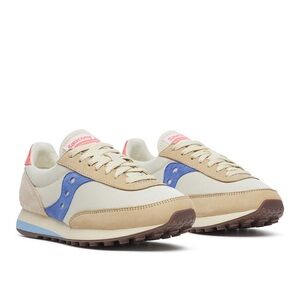 Saucony trainer 80 crème periwinkle and coral sneaker women’s 8.5